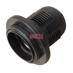 FOGLALAT E27 FEKETE 2GYŰRŰVEL 321213  (16560)