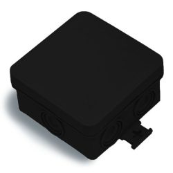 KÖTŐDOBOZ 75*75*36MM IP55 FEKETE 3051-N  (17201)