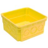 MÜ 100*100 PERFORÁLT SÁRGA KÖTŐDOBOZ  (22816)