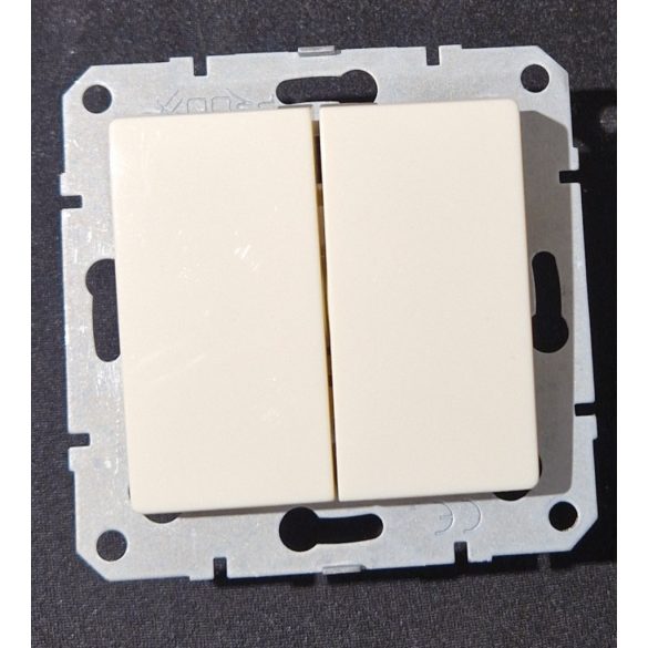 GRADO 106 6 dupla váltó kapcsoló krém Pid15-106 6  (23077)