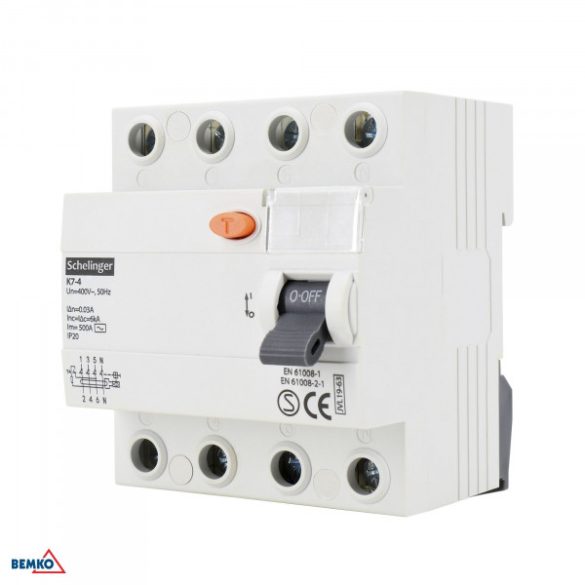 FIRELÉ 4P 40A 30MA K7-4-40-030 SCELINGER