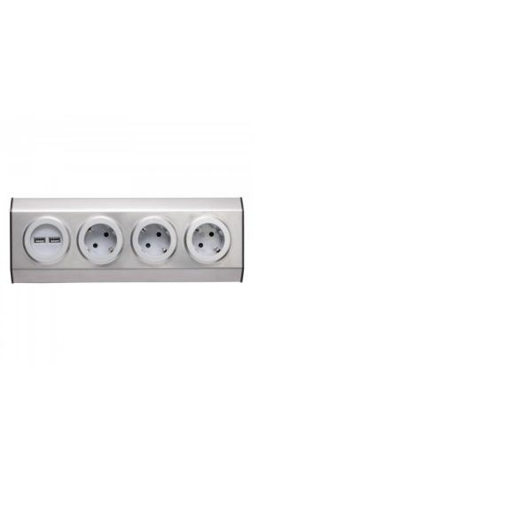 Sarok dugalj 3-as ezüst usb KNV03/USB  (315)