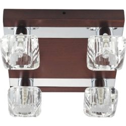   RÁBALUX 2954 DIAMOND 4XG9 MENNYEZETI LÁMPA WENGE KRÓM  (34220)