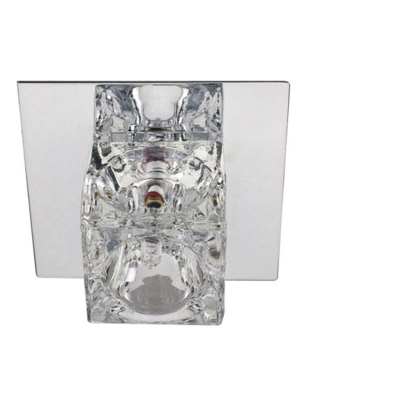 RÁBALUX 5542 Beépíthető kocka üveg króm 12V 20W  (42679)