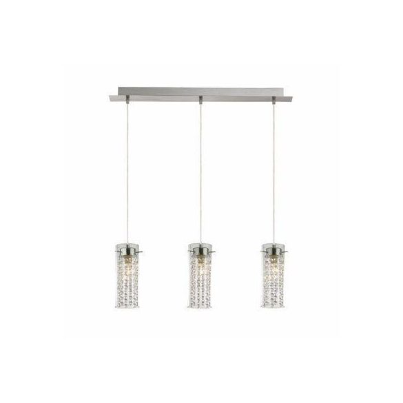IDEALLUX IGUAZÚ 52366 3-AS FÜGGESZTÉK E14 KRISTÁLYOS