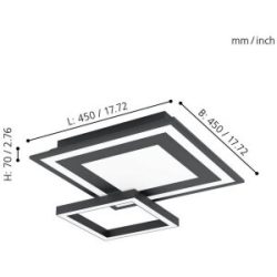 EGLO 99312 SAVATARILA-C RGB CCT 2750LM 20W  (48460)