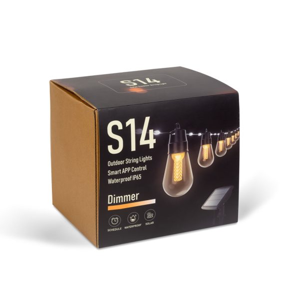 SMART SZOLÁR FÜZÉR 25LED 13.6M IP65 11744  (48622)