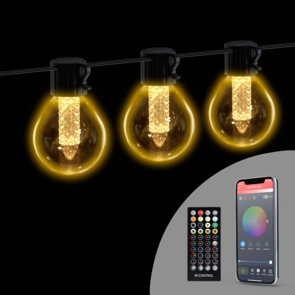 SMART SZOLÁR FÜZÉR 25LED IP65 58384  (48627)
