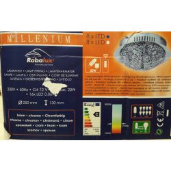 RÁBALUX 2877 MILLENIUM MENNYEZETI LÁMPA  (48693)