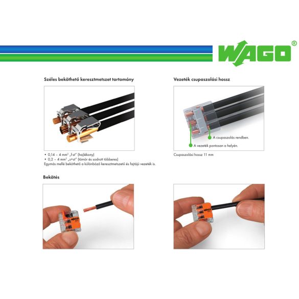 WAGO 2-ES 221-412 CSATOS ÚJ