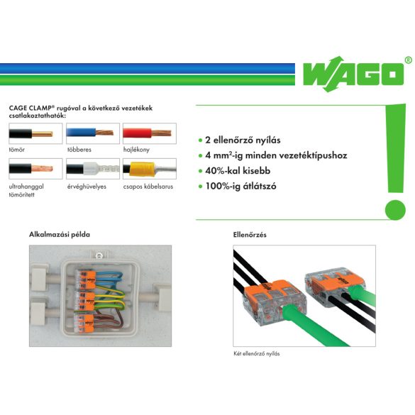 WAGO 2-ES 221-412 CSATOS ÚJ