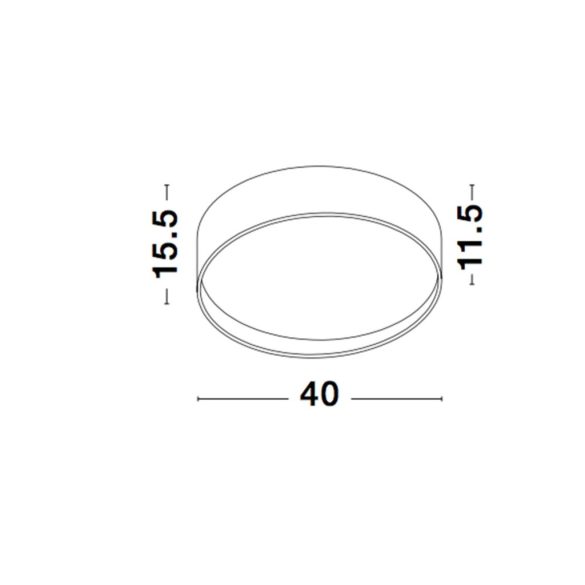NOVA LUCE FANO NL-71045001 FEHÉR 25W 3000K MENNYEZETI LÁMPA  (55456)