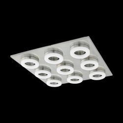 EGLO 78689 PALENA 9x2.5w 3000k 470*470 60MM MATT NIKKEL