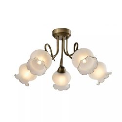   KLAUSEN KL105004 COLUMBINE 5 5*E27 ANTIK BRONZ FÜGGESZTÉK  (5934)