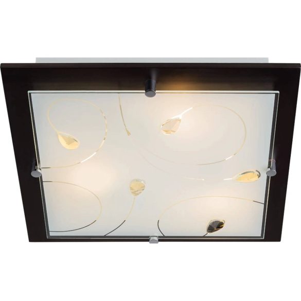 REDO 01-874 MINA 3XE27 MENNYEZETI LÁMPA BARNA KRISTÁLYOS  (66290)