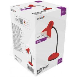 AVIDE ABLDLS-R ASZTALI LÁMPA PIROS  (67545)