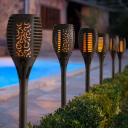 GAMMA 11262C SOLAR LÁMPA LÁNG EFFEKT 12 LED WW  (68681)