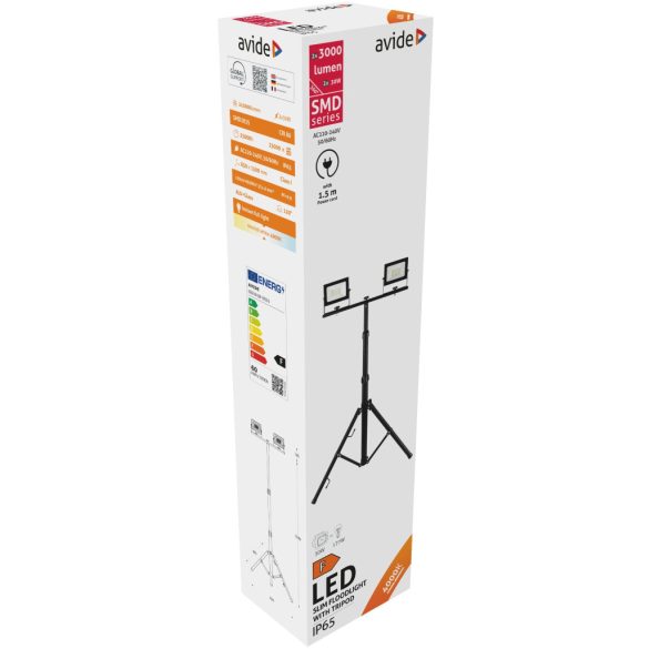 AVIDE REFI 2X30W 4000K 2FEJ.ABSSFLNW-30W-TRIPOD-D