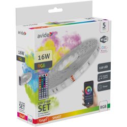 AVIDE LED SZALAG SZETT 16W 5M ABLSB5050RGBTUYA44-5M  (69464)