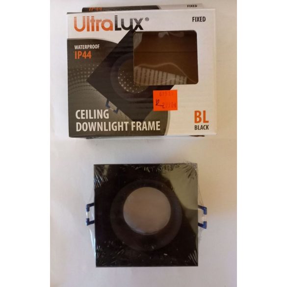 ULTRALUX LVSBSGU10BL SZÖGLETES FEKETE IP44  (69585)