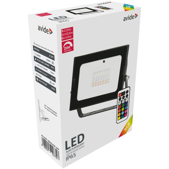 AVIDE ABSSFLRGB-30W REFLEKTOR  (69647)